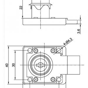 Zinc Alloy 138 Pin Tumbler Drawer Lock