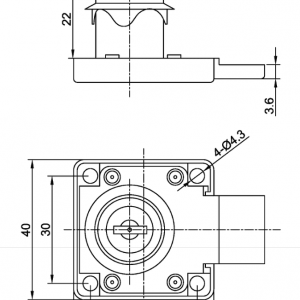 161 Zinc Alloy Drawer Lock Ideace 1550