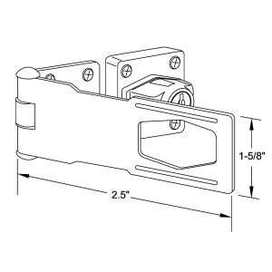 Keyed Hasp Lock 2.5″
