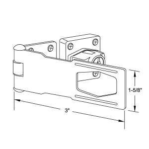 Keyed Hasp Lock 3″