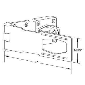 Keyed Hasp Lock 4″