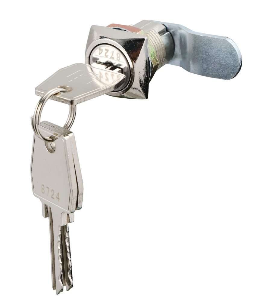 Lock for metal lockers curved