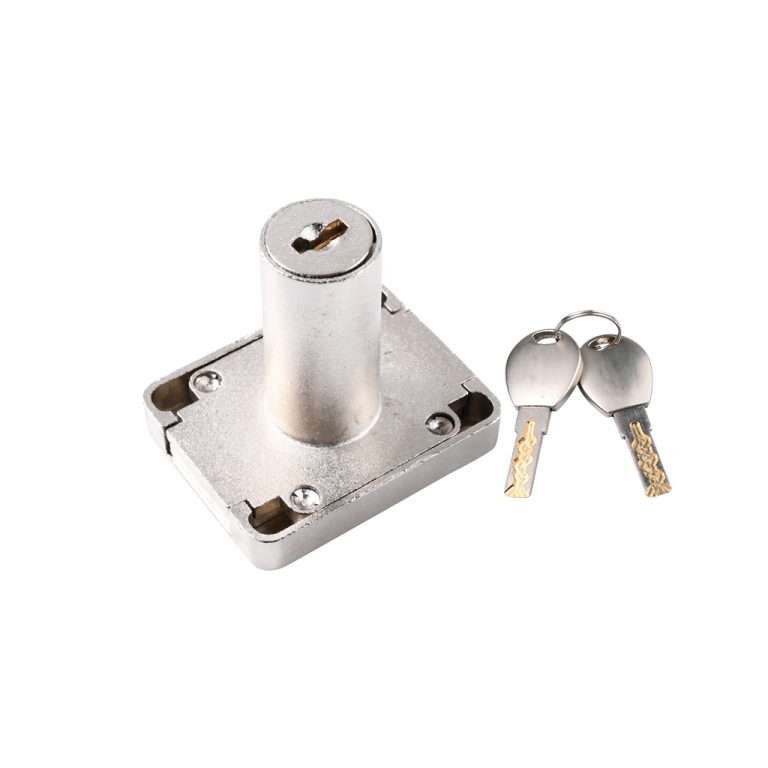 Cabinet lock with two keys for key-control programs